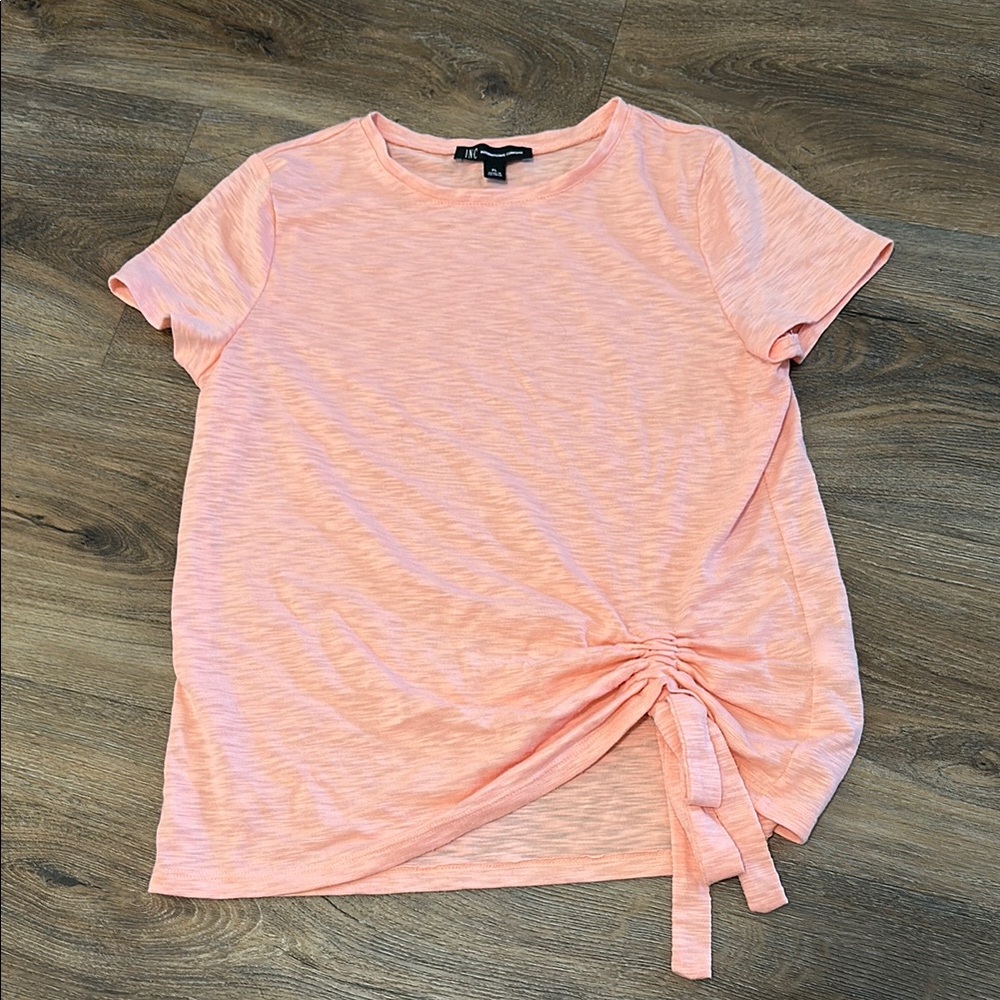 Pink Tie-Front Top